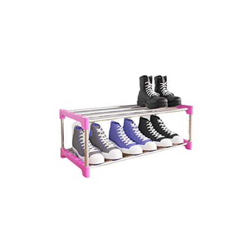 Schuhregal aus Edelstahl, dreilagiges einfaches Schuhregal, Stiefelregal, geeignet für Veranda, Balkon (Größe: 22 * ​​11 * 7,9 Zoll) Schuhaufbewahrung Shoe Rack