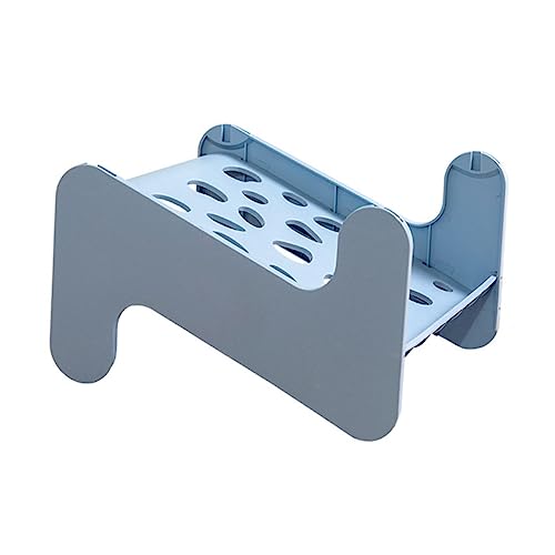 FONDOTIN 1Stk Schuhhalter aus Kunststoff Schublade Schuhe Gestell Korb schuhhalter platzsparend platzsparendes schuhregal Schuh-Organizer stapelbares nützliches Schuhregal Plastik pp Blue