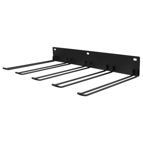 CTIRCHIU 1Stücke Stiefelständer Wandmontage Metall Stiefelhalter für Verschiedene Stiefelarten Eleganter Schuh Organizer für Kofferraum Robustes und Langlebiges Design Schwarz