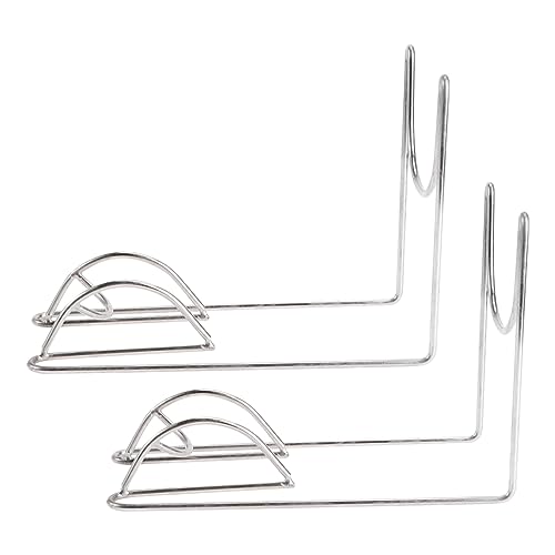 ULTECHNOVO 1 Paar Stainless Steel Boot Rack Schuhregal für Stiefelpräsentation Stabiler Stiefelhalter für Einzelhandelsgeschäfte und Einkaufszentren Rostfrei und Langlebig