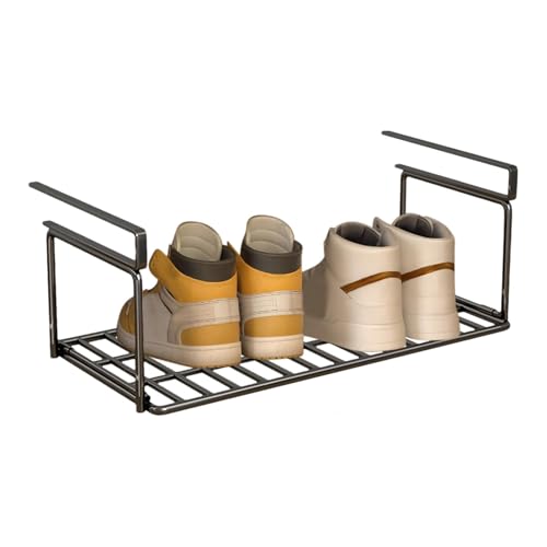 Schuh-Organizer für den Eingangsbereich – Unteres Gitter unter dem Schuhtablett, stapelbares faltbares Schuhregal | Schuhregal-Organizer aus Kunststoff
