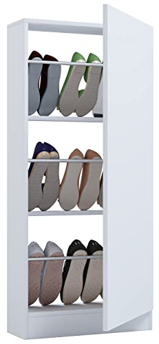 VCM Holz Schuhschrank Schuhkommode Schuhregal Schuhständer Fulisa L Weiß