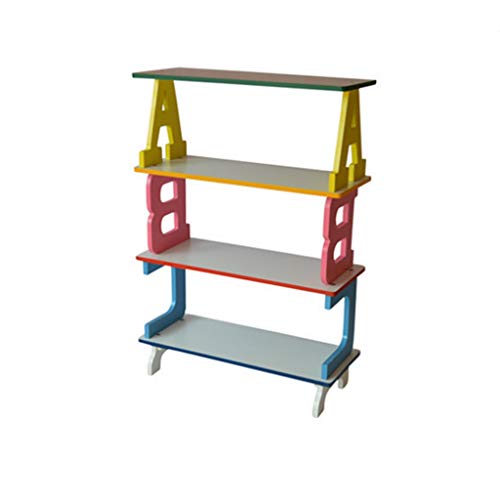 OPIU Funktion Home Schuhregal Holz Kinder Bücherregal Bücherregal Racks, Kindergarten Spielzeug Lagerregal Finishing Bücher Buch Magazin Rack Schuhschrank Langlebiger und Stabiler Schuhständer