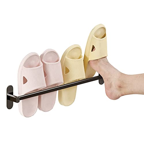 LXFL Schuhregale Schuhablagen Wandschuhregal Für Haustür, Schlank Metall 2 Paar Schuhaufbewahrungshalter Für Schlafzimmer Badezimmer, Schrank Organizer Hang Regal Für Männer/Frauen/Kinder, 50cm