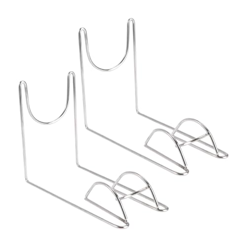 Ciieeo 1 Paar Stainless Steel Boot Rack Eleganter Stiefelhalter für Schuhpräsentation für Einzelhandel und Zuhause Robust und Silber