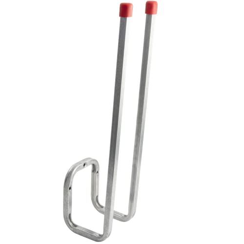 Gedotec Wand-Stiefelhalter Schuhalter für die Wand-Montage | Stahl verzinkt | Höhe 400 mm | Wandhaken Stiefel-Halterung für Schuhe & Werkzeuge | 1 Stück - Gerätehalter Garage zum Schrauben