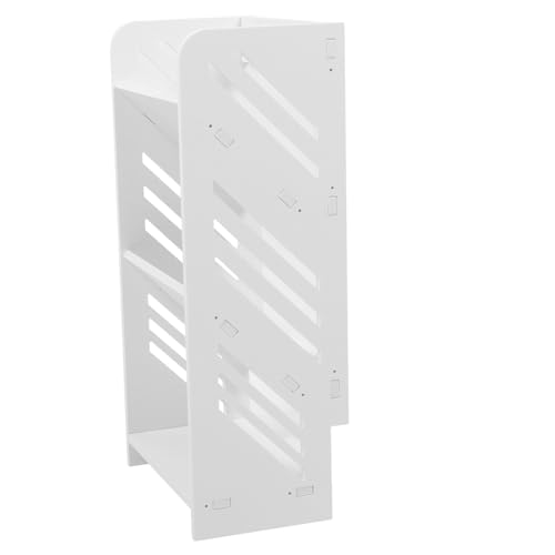 MAGICLULU Schuhregal Schuhorganisator Schuhablage Schublade Einstellbar Slot Korb Kleine Kommode Gießen Stand Schuhschrank Stapler Abgestuft Halter Sitz Schuheimer Veranstalter Weiß Hölzern