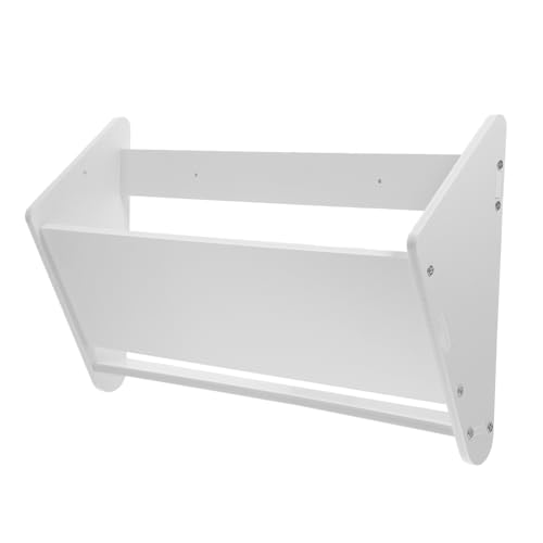 Alipis 1stk Ultradünnes Schuhregal Auto Schalter Aufbewahrungsbehälter Mit Deckel Handtuchhalter Pantoffel-aufbewahrungsregal Hängendes Regal Kabel Draht PVC-Holz-kunststoffplatte Weiß