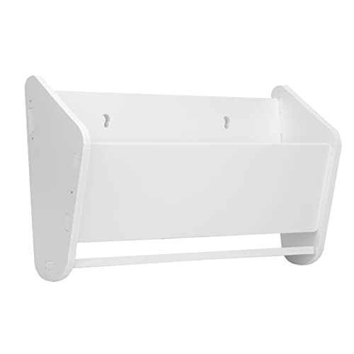 Weißes PVC-Schuhregal mit Holz-Kunststoffplatte für Tür, Schuhkarton-Organizer
