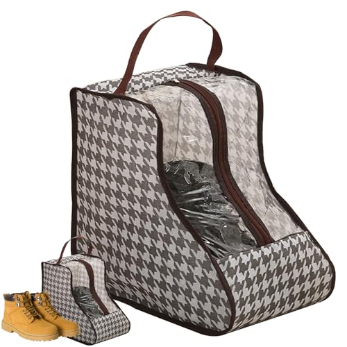 Stiefelhalter, hohe Kofferraum-Organizer, Aufbewahrungstasche, 28 x 20 x 28 cm, tragbar, mit Griffen, Schuhbeutel für kurze Stiefel, Turnschuhe, Absätze, drinnen und draußen, Schrank, Unterbett