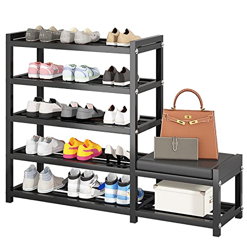 Narrow Space Metal Finishing Rack,Schuhregal aus Edelstahl,Mehrschichtiger tragbarer Schuhschrank zur Aufbewahrung,Wird im Wohnzimmer,Schlafzimmer,Dachboden,Küche,Garten,Arbeitszimmer,Balkon