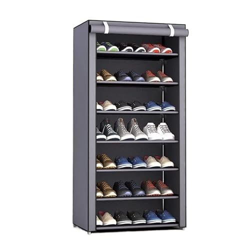 BOCbco Schuhaufbewahrung Einfaches Schuhregal Stoff Schuhregal Multifunktions 7 Schichten Schuhschrank Schuhorganisator Rack Schuhstiefel Lagerregal Regal Mit Abdeckung Schuhregale Schuhregal/B