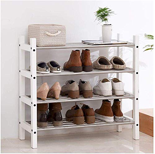 unknow Platzsparende Rack Schuhschrank Schuh kann Edelstahl-Schuhregal Mehrschichtige Simple Storage Schuh Organisieren Rack-geeignet für Haus, Hotel, Wohnzimmer
