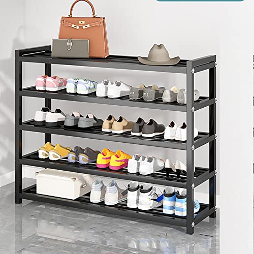 NORAZE Mehrschichtiger tragbarer Schuhschrank zur Aufbewahrung,Edelstahl-Schuhregal,enges Metall-Finish-Rack,verwendet im Wohnzimmer,Schlafzimmer,Dachboden,Korridor,Küchengarten,Arbeitszimmer,Balkon