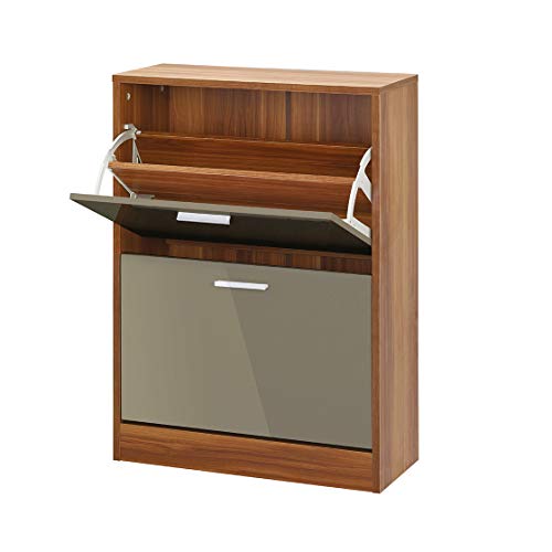 LPD Furniture Strand Schuhschrank, 2 Schublade