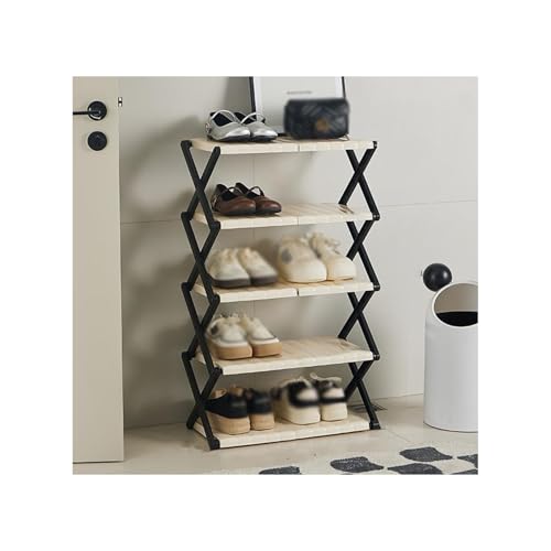 HUFIREHU Schmales Schuhregal Schmal Schuhkommode Schuhregal FüR Den Eingangsbereich Schuhregal Schuhkipper Schmal Platzsparend SchuhstäNder FüR Flur Schuhschrank Einstellbar AblagefläChen(5TH FLOOR_52