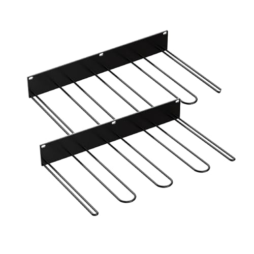 Genikeer Stiefelständer Wand Stiefelhalter, Wandmontage Organizer Hohe Stiefel Metall, Wand Montierter Stiefelregal Aufbewahrungsständer, Funktionaler Wand Schuhhalter