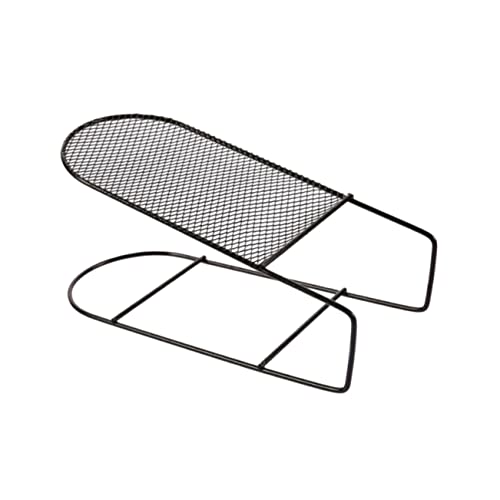 CHILDWEET Schuhfächer-Organizer aus Eisen doppellagig integriertes Schuhregal platzsparend Regalhalter Overdoor-Schuhaufbewahrungs-Organizer Schwarz