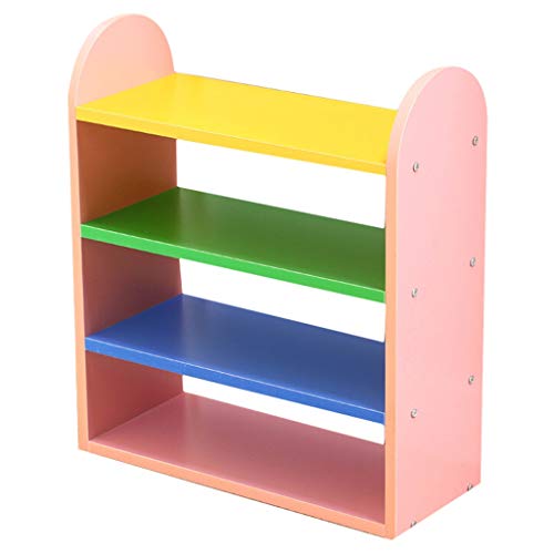 hongbanlemp Schuhregal für Kinder, perfektes Kinderzimmer-Zubehör, 4-lagiges Schuhregal, 3 Farben zur Auswahl, Schuhschrank (Farbe: Rosa)