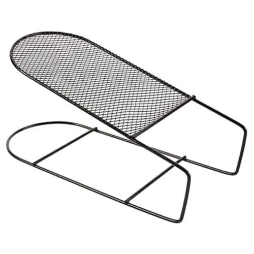 Cabilock Schuhfächer-Organizer Metall-Schuhregal 2-Stufiger Schuhständer Eisen-Schuherhöhung Sandale Schuhgeschäft Metall-Schuhständer Einzelhandelsbedarf Schuhregal Schwarz