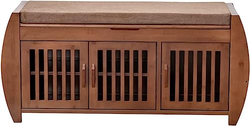 Schuhbank im Eingangsbereich, Aufbewahrungsbank, Bank am Bettende, Schuhbank mit Kissen, Schuhaufbewahrung im Eingangsbereich mit verstecktem Staufach, für Flur, Wohnzimmer, Flur (