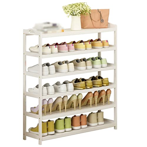 moisture Eingang Zum Schuhregal Einfache Schuh Rack Multi-Layer Haushalt Wirtschaftliche Porch Massivholz Schuhschrank Großraum Home Organizer und Lagerung Weiß Schuhregale (Color : White)