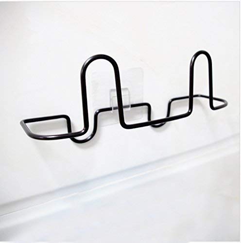 Ouken Bad Hausschuhe einfache Toilette Shoe Rack Wand-Schuhregal hinter der Tür Haus Eisen Schuhregal (26 * 8.5 * 10,5 cm)
