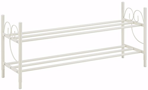 Schuhregal aus Eisen Schmiedeeisen mit Schnörkel und Verzierungen