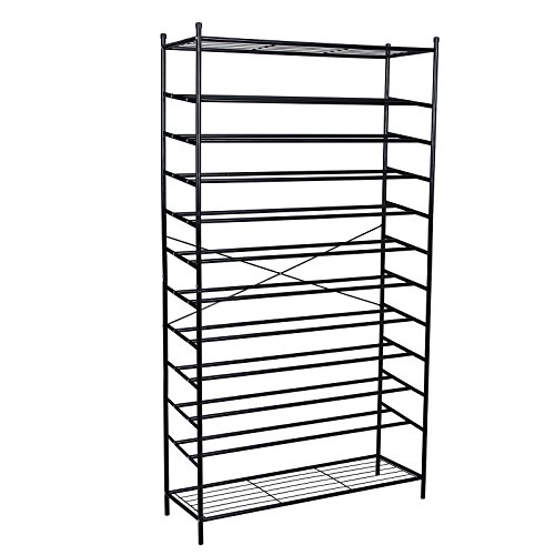 Schuhregale aus Metall - stapelbar für Flur und Keller