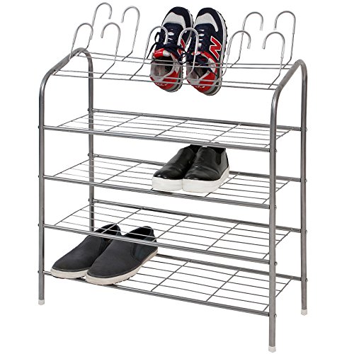 Schuhregal aus Eisen Schmiedeeisen mit Schnörkel und Verzierungen