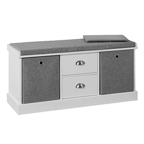 Praktische Sitzbank mit Körben in verschiedenen Varianten kaufen