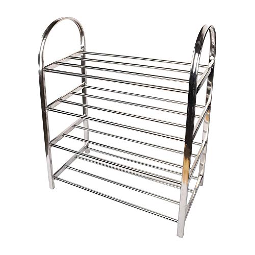 Schuhregal Edelstahl gebürstet oder glänzend