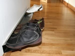 Schuhregal Edelstahl gebürstet oder glänzend