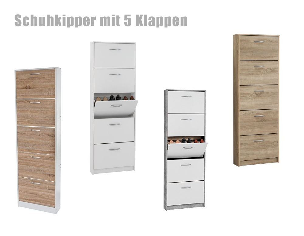 Schuhkipper mit 5 Klappen