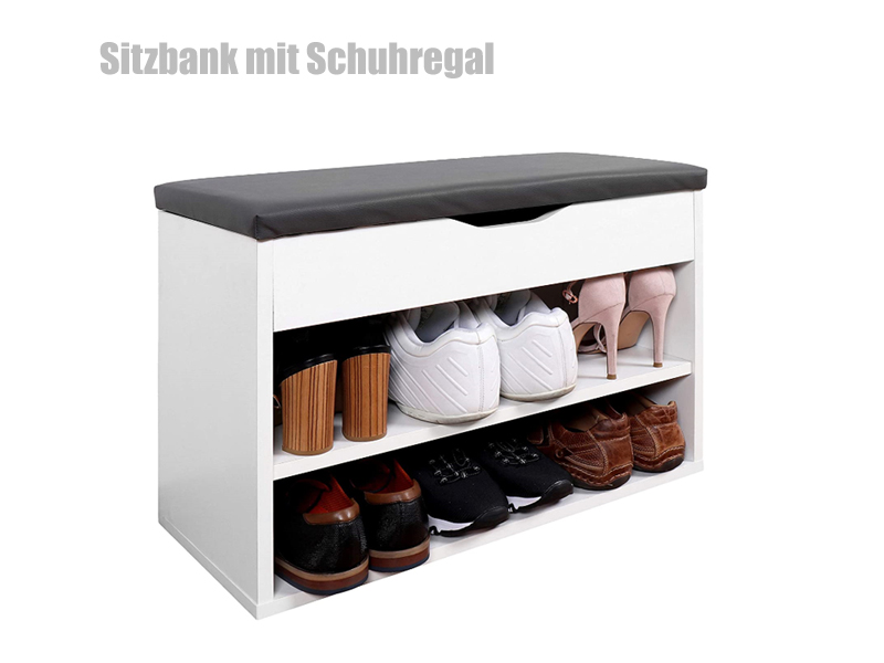 Ricoo Sitzbank mit Schuhregal